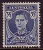 1942-1944 - Australian George VI Definitives 3.5d Blue GEORGE Stamp FU - Gebruikt