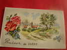 55 Baiser De JARNY  ..Carte Fantaisie  VOYAGEE  Fleurs  Rose Oeillet Meurthe Moselle - Jarny