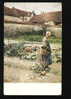 Swedish Painter CARL LARSSON - OCTOBER, WOMAN BASKET GARDEN Series - #  103 PAUL HECKSCHER Pc 20497 - Landbouw