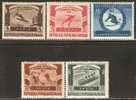 Romania 1951 Mi# 1247-1251 ** MNH - (only Mi# 1250 Used) - 9th World University Winter Games - Unused Stamps