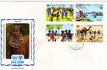 UNO Jahr Des Kindes 1979 Kinder Beim Spiel In Kenia 135/8 FDC 10€ Kamel-Karawane Tanz UNESCO Children Set Cover Bf Kenya - Kenya (1963-...)