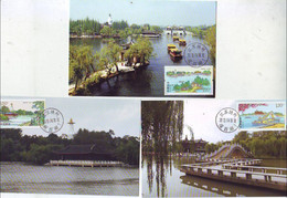 2015-7 CHINA VIEWS OF SLENDER WEST LAKE 3V  LOCAL MC - Maximumkarten