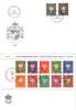 LIECHTENSTEIN-SERVICE-2 FDC SERIE N°45 A 46 COMPLET - FDC