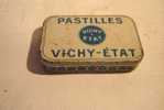 PUBLICITES / PASTILLES VICHY ETAT BOITE TOLE  1950/60 / BEL ETAT // - Cajas