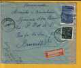 768+771 Op Brief Aangetekend Met Stempel MALMEDY   (Oostkantons / Cantons De L´Est) (VK) - 1948 Esportazione