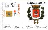 @+ CARTE DE STATIONNEMENT A PUCE : PIAF De Saint OMER 100U - 07/94 - 1000ex - Parkeerkaarten