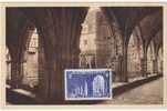 Carte-Maximum FRANCE N°842 (Abbaye De St Wandrille) Obl Sp Ill 22.7.49 édition HL10 - 1940-1949