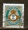 NORWAY 2009 Posthorn - 2k Green And Silver FU - Used Stamps