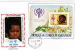 UNO Jahr Des Kindes 1979 Kinder Gemälde Turks Caicos Block 15 FDC 6€ UNICEF/UNESCO Hb M/s Children Cover Sheet Bf Africa - Bahamas (1973-...)