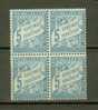 ANDORRE TAXES N° 17 ** Bloc De 4 - Unused Stamps