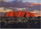 1995 Australia Picture Postcard Of Ayers Rock At Sunset, Mailed From Alice Springs - Storia Postale