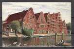 TOP!! LÜBECK KÜNSTLERKARTE * LAGERHÄUSER AN DER TRAVE *!! - Lübeck