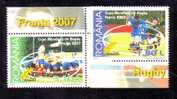 Romania 2007 FRANCE RUGBY World Cup,MNH  1 FULL SET - Rugby
