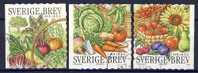 #Sweden 2003. Fruits. 3 Different. Michel 2361 + 2363-64. Cancelled(o). - Oblitérés