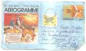 40677)aerogramma Aerea Natale 1981 Australiana - Postmark Collection