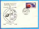 ROMANIA 1978 Cover. 20 Years Of Science Museum Of Constanta. Dolphin Fish Pelican, Saturn - Nature