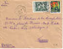 LETTRE DU DAHOMEY OBLITEREE CACHET HEXAGONAL ZAGNANADO 1954 - Cartas & Documentos