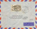 LETTRE DU DAHOMEY OBLITEREE CACHET HEXAGONAL PERLE TANGUIETA 1954 - Cartas & Documentos