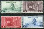 Japan #230-33 XF Mint Hinged Diet Building Set From 1936 - Ongebruikt