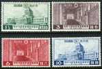 Japan #230-33 XF Mint Hinged Diet Building Set From 1936 - Ungebraucht