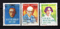 Brasil 1993 YT2141-43 ** Literatura: Mario De Andrade (1893-1945), Alceu Tristao (1893-1983), Gilka Machado (1893-1980) - Unused Stamps