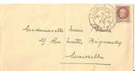 Ny&t 517   Lettre  JOURNEE DU TIMBRE  MARSEILLE     Le 10 OCTOBRE 1943 - Briefe U. Dokumente