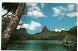 TAHITI - BAIE D'OPUNOHU - MOOREA -  VOILIER - BATEAU  - Scan Recto-verso - - Tahiti