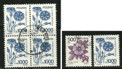 ● POLONIA 1989 - FIORI - N. 3245 / 46 Usati  - Cat. ? € - Lotto N. 910 /12 - Oblitérés