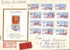 DDR / GDR - Mi-Nr 1495/1506 + Block 28 Umschlag Echt Gelaufen / Cover Used (u390)- - Covers & Documents