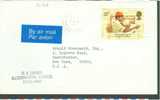 1984 E.S. JAMES ENVELOPPE RUSTINGTON TO USA  - ZEGEL STAMP TECHNICAL TRAINING - Unclassified