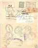 France-Belge / Belgium+many Countries Postmarks Perfin/Perfore Registered Cover 1913 - Perforadas