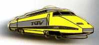 @+ Pin´s - TGV Jaune - TGV