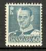 Denmark 1950 Mi. 316  60 Ø King König Frederik IX  MH - Nuevos