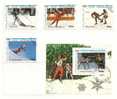 Mauritania - Serie Completa Usata + Foglietto: Giochi Olimpici Di Calgary 1988 - Winter 1988: Calgary