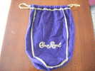 Sac Tissu Velour Whisky Canadien "Crown Royal" - Andere & Zonder Classificatie