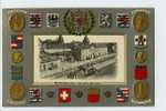 011325  -  BETTEMBOURG - La Gare ,Train A Vapeur,blasons,carte En Relief - Esch-Alzette