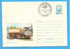 ROMANIA 1975  Postal Stationery Cover. Road Tanker To Transport Fuel. - Vrachtwagens