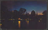 A492 Park Square And Bay Skyline At Night From Pubblic Garden - Nuit, Nocturn, Night / Viaggiata 1961 - Boston