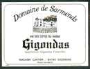 Etiquette Vin Côtes-du-Rhône : Domaine De Sarmends, Gigondas (84) Madame Cartier - Côtes Du Rhône