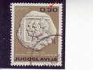 YUGOSLAVIA ACADEMY-100 ANNIV-0-30 DIN-RACKI-STROSMAYER-ERROR-POSTMARK-KNIN-YUGOSLAVIA-1966 - Geschnittene, Druckproben Und Abarten