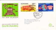 1976  Telephone Centennary  Sc452-3 FDC - Suriname