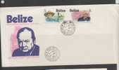 Belize Sur FDC - Sir Winston Churchill