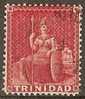 TRINIDAD - 1859 1d Queen Victoria. Scott 22. Used - Trinidad & Tobago (1962-...)