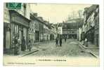 27 -  La Grande Rue Avec Le Café Germain Et Personnages à IVRY LA BATAILLE - Ivry-la-Bataille