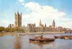 London - The Houses Of Parliament On The Bank Of The Thames At Westminster - River Thames