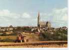 Carquefou..animée..belle Vue De La Ville Et De L'église ..avec Tracteur - Carquefou