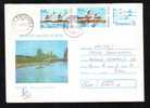 Romania 1984 Very Rare Registred Stationery Cover Rowing 2 Stamps  On Cover!! !!! - Canoe