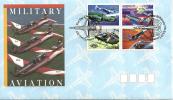 AUSTRALIA  FDC MILITARY AVIATION AIRPLAINS SET OF 4 JOINED STAMPS  DATED 26-02-1996 CTO SG? READ DESCRIPTION !! - Briefe U. Dokumente