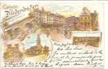 57 THIONVILLE GRUSS AUS DIEDENHOFEN LITHO 1900 - Thionville