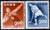 Japan #549-50 Mint Never Hinged Atheletic Meet Set From 1951 - Ongebruikt